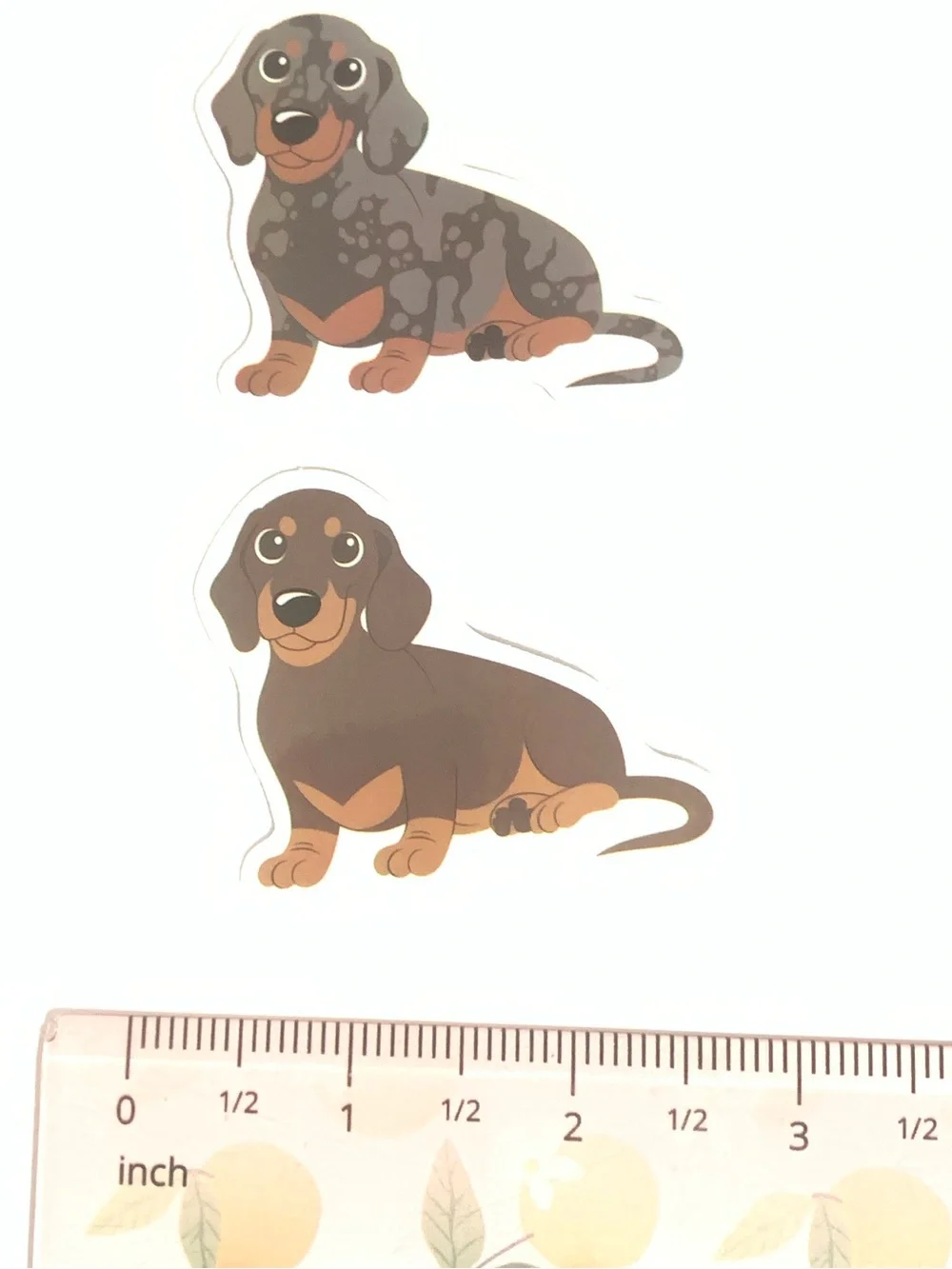 Brown Dachshund Pet Vinyl Stickers